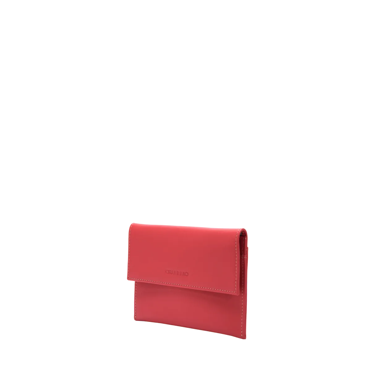 Porte-papiers ocre en cuir de vachette